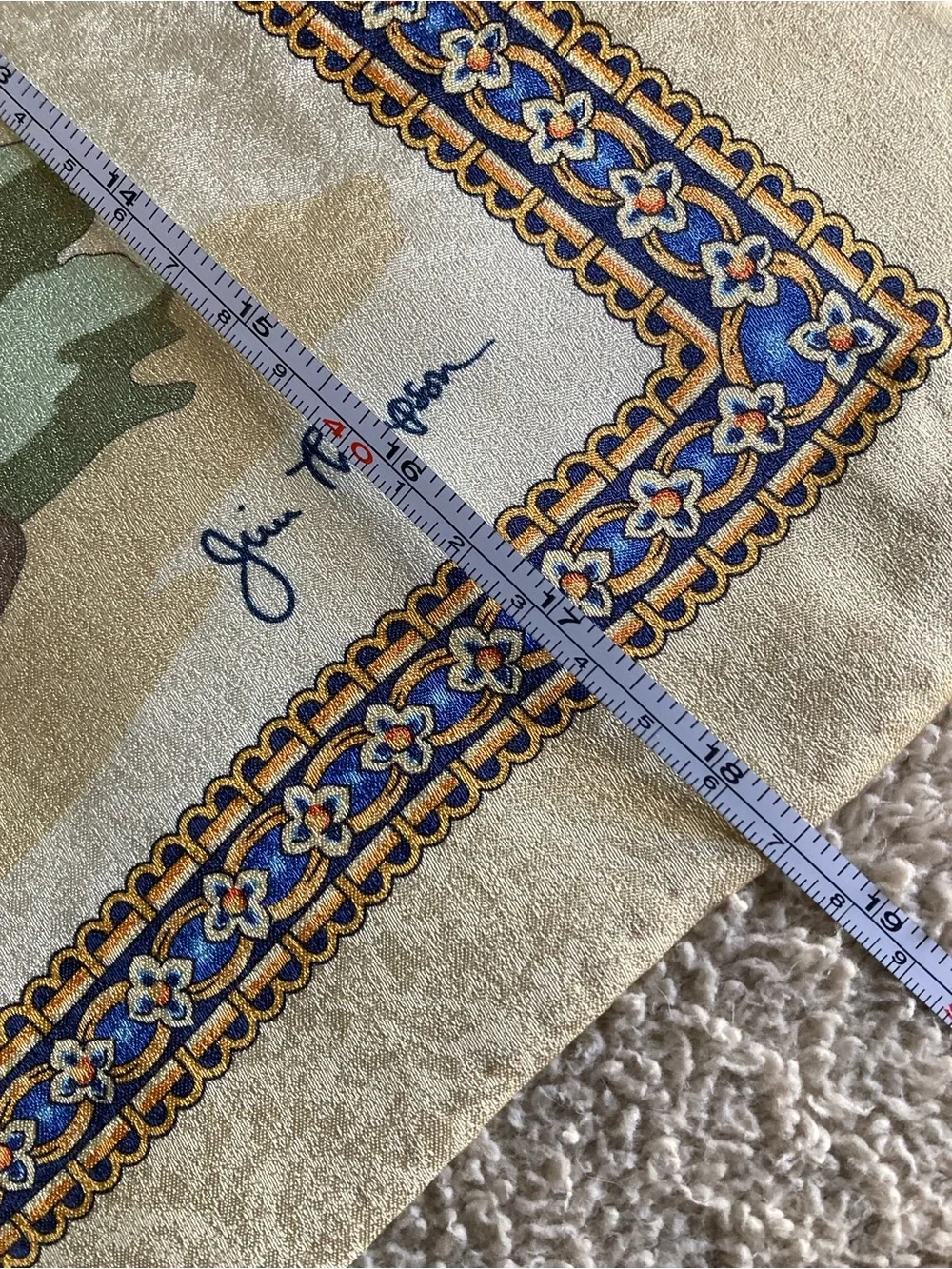 Jim Thompson Elephant Silk Scarf